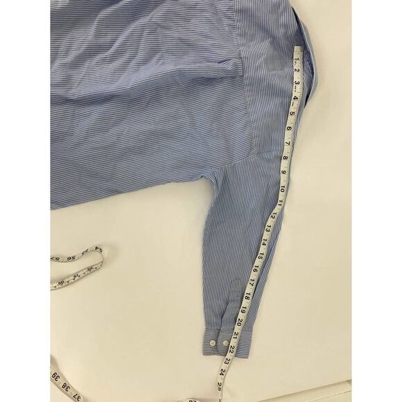 George Button Down Dress Shirt Collar Blue Stripe - Boys Size XS (4-5) - Picture 6 of 6